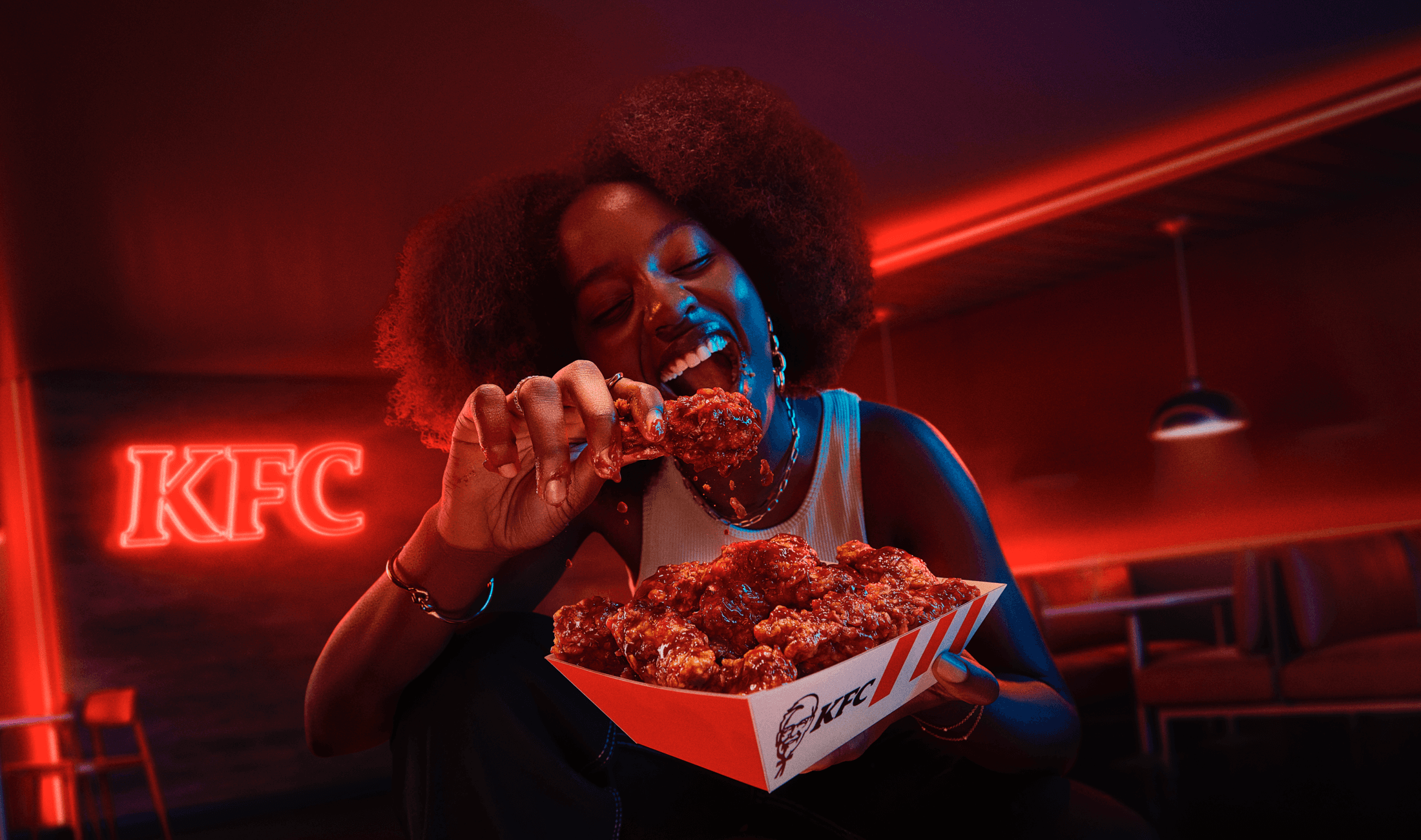 A KFC Zinger burger meal with fries